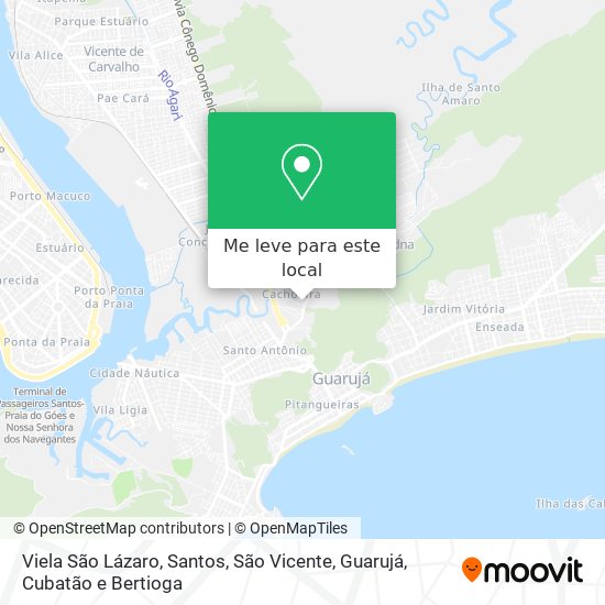 Viela São Lázaro mapa