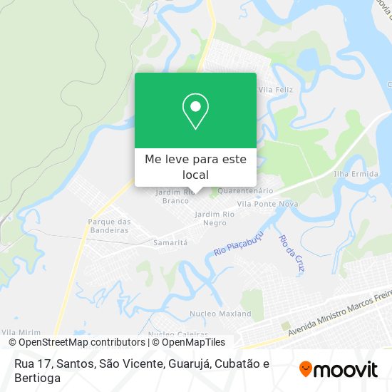 Rua 17 mapa