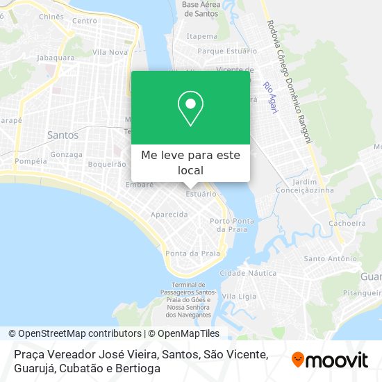 Praça Vereador José Vieira mapa