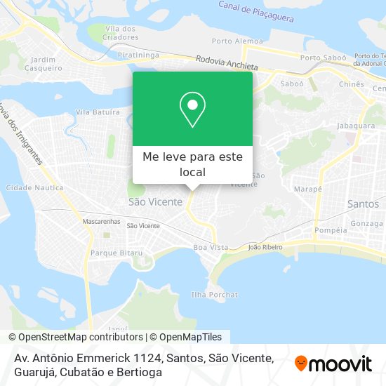 Av. Antônio Emmerick 1124 mapa