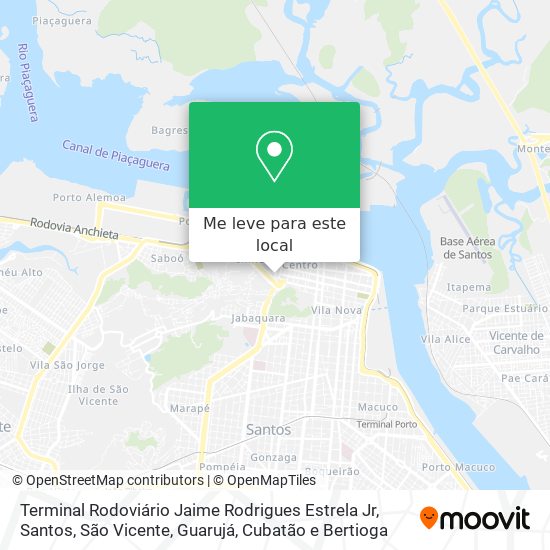 Terminal Rodoviário Jaime Rodrigues Estrela Jr mapa