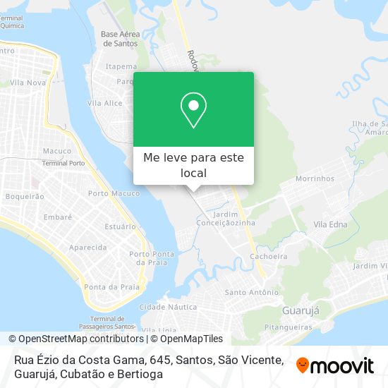 Rua Ézio da Costa Gama, 645 mapa