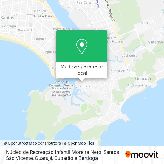 Núcleo de Recreação Infantil Moreira Neto mapa