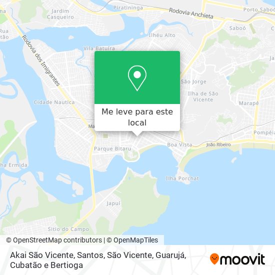 Akai São Vicente mapa