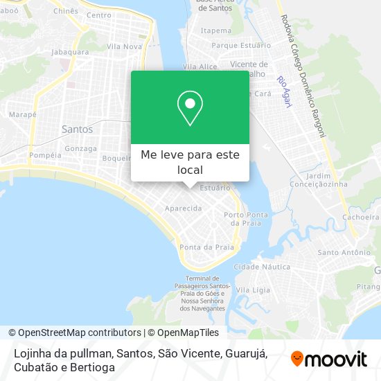 Lojinha da pullman mapa