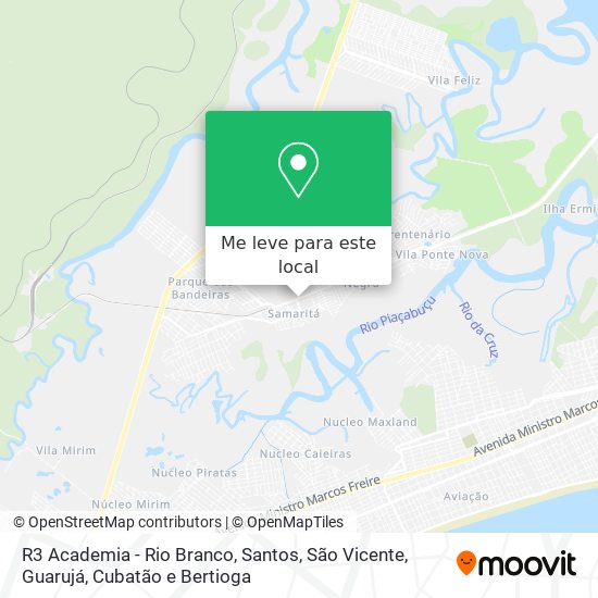 R3 Academia - Rio Branco mapa