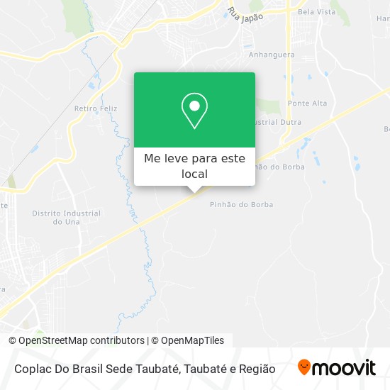 Coplac Do Brasil Sede Taubaté mapa