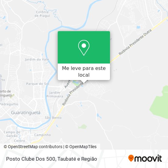 Posto Clube Dos 500 mapa