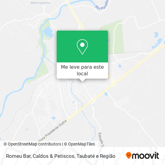 Romeu Bar, Caldos & Petiscos mapa