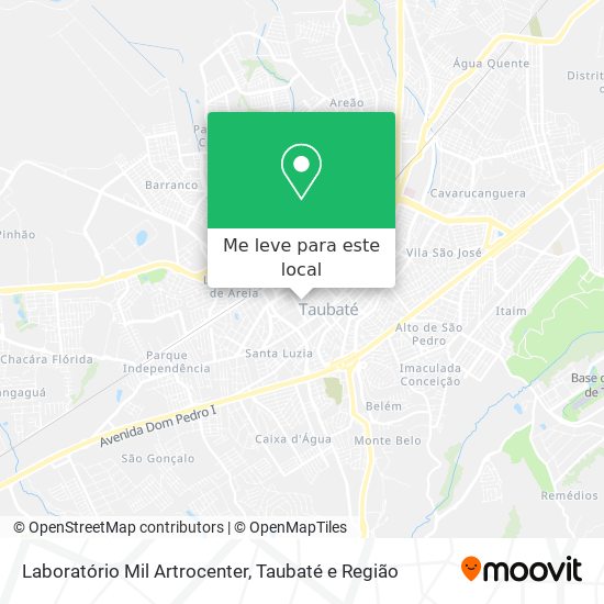 Laboratório Mil Artrocenter mapa