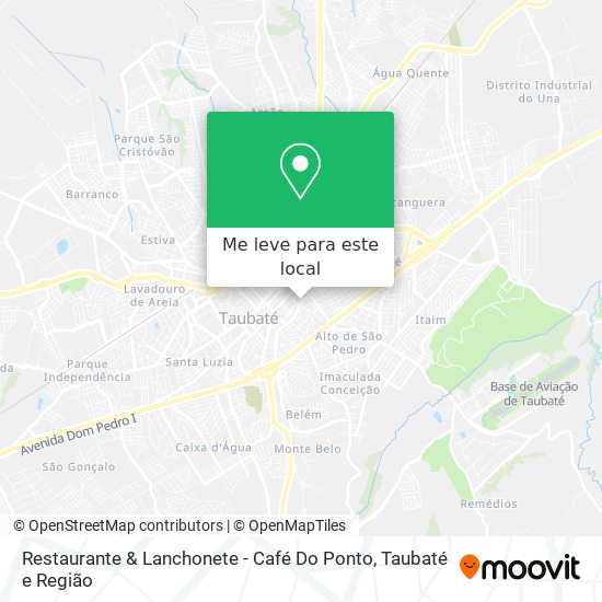 Restaurante & Lanchonete - Café Do Ponto mapa