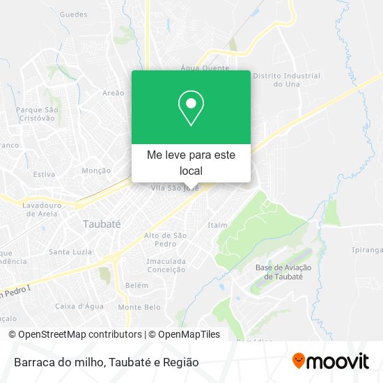 Barraca do milho mapa