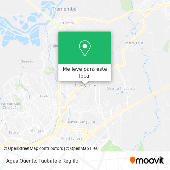 Água Quente mapa