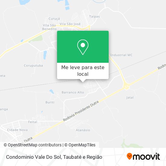 Condominio Vale Do Sol mapa