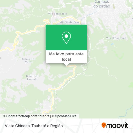 Vista Chinesa mapa