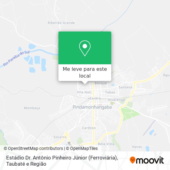 Estádio Dr. Antônio Pinheiro Júnior (Ferroviária) mapa