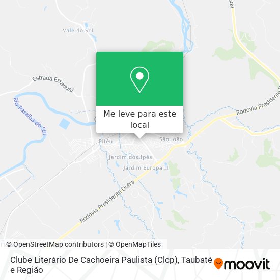 Clube Literário De Cachoeira Paulista (Clcp) mapa