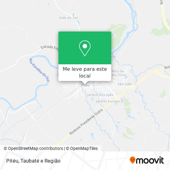 Pitéu mapa