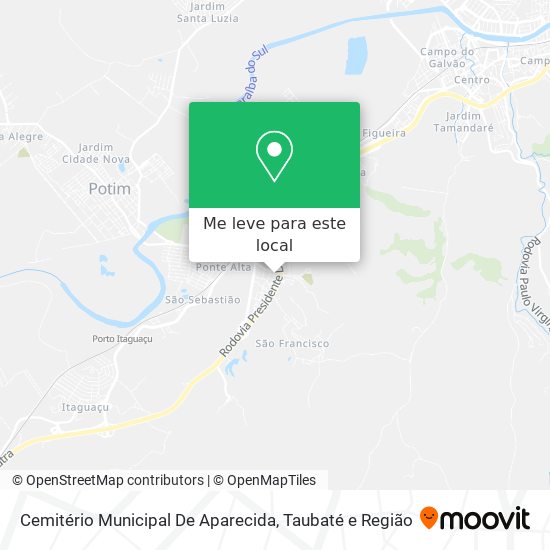 Cemitério Municipal De Aparecida mapa
