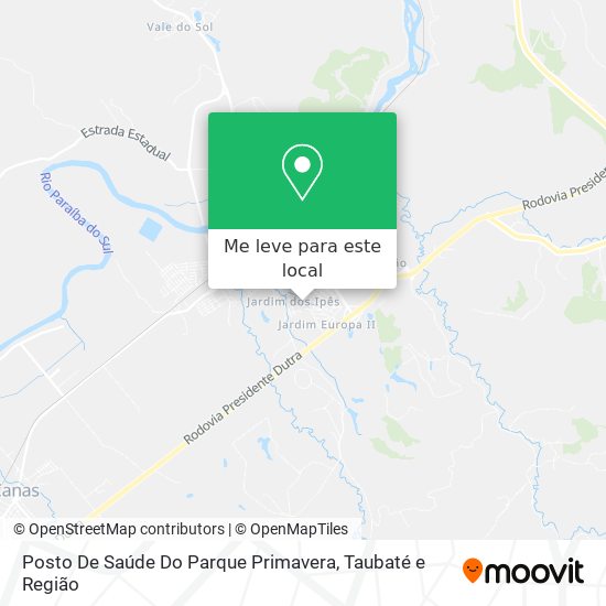 Posto De Saúde Do Parque Primavera mapa