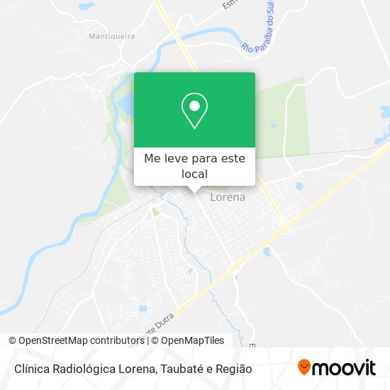 Clínica Radiológica Lorena mapa
