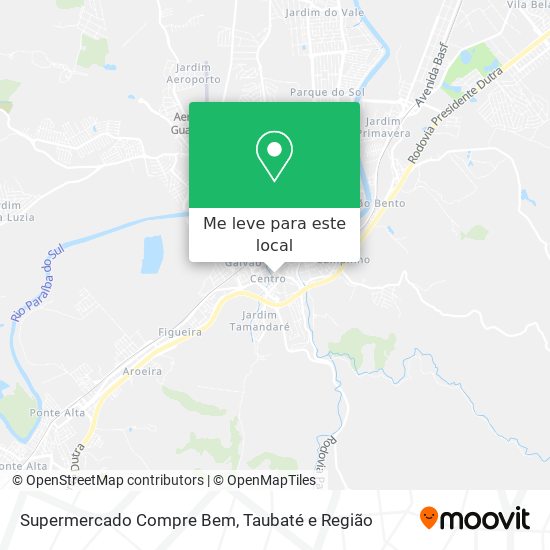 Supermercado Compre Bem mapa