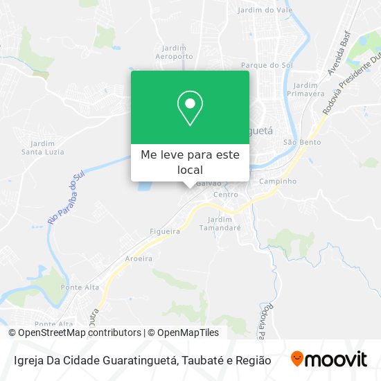 Igreja Da Cidade Guaratinguetá mapa