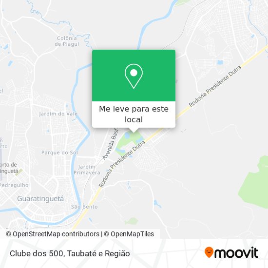 Clube dos 500 mapa