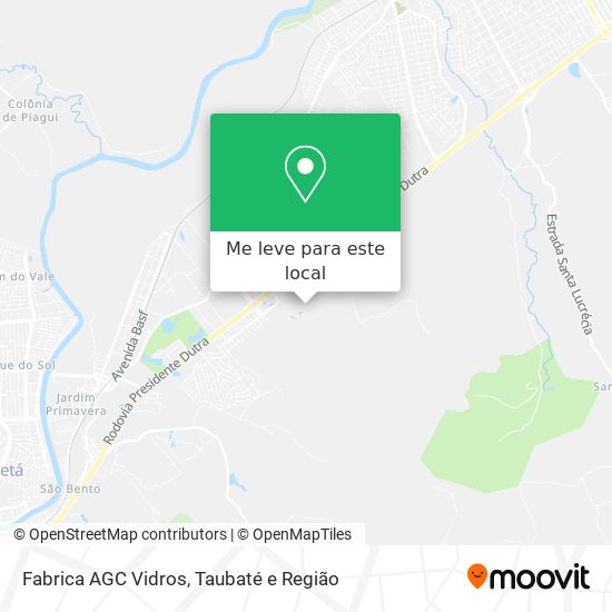 Fabrica AGC Vidros mapa