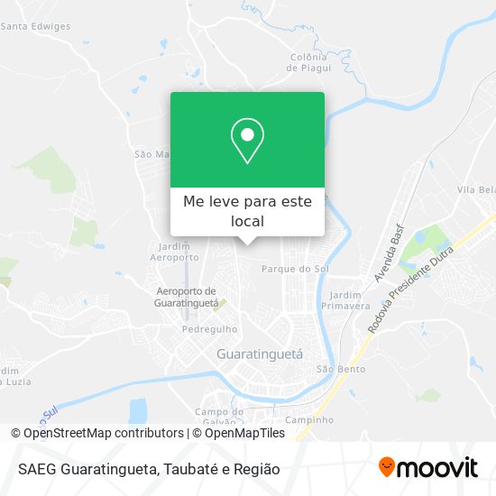 SAEG Guaratingueta mapa