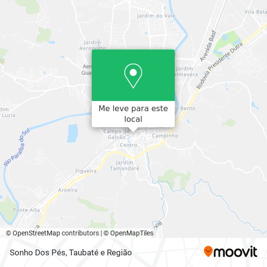 Sonho Dos Pés mapa