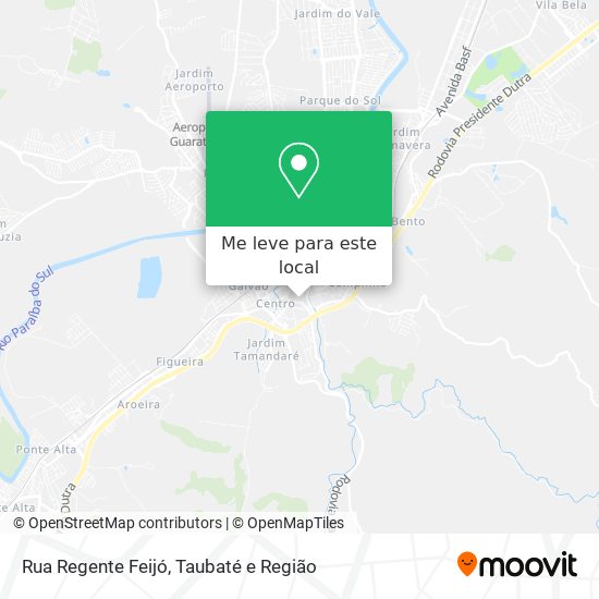 Rua Regente Feijó mapa