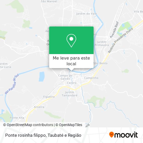 Ponte rosinha filippo mapa
