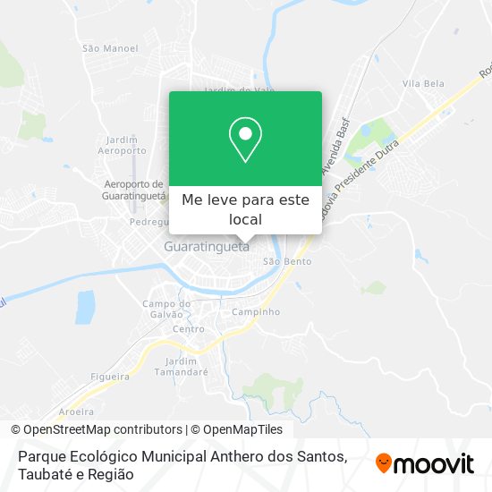 Parque Ecológico Municipal Anthero dos Santos mapa