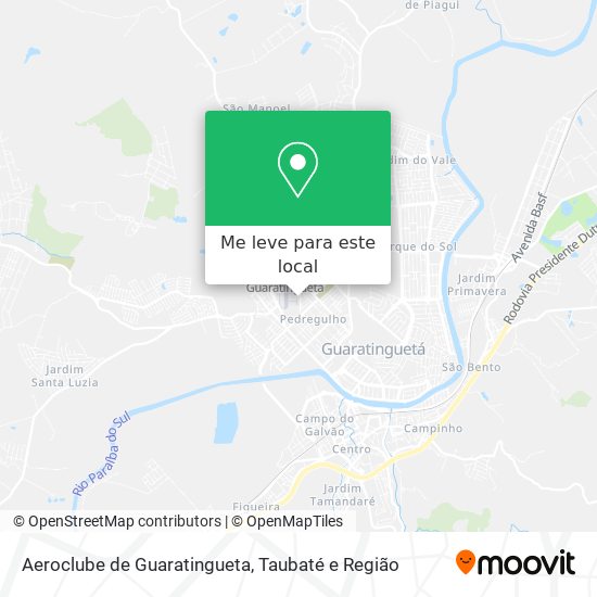 Aeroclube de Guaratingueta mapa