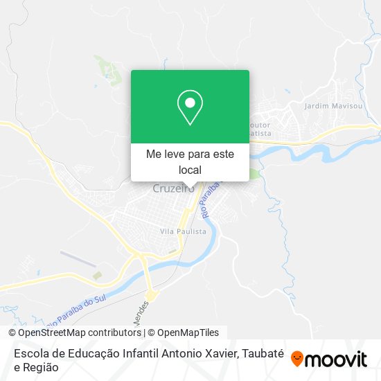 Escola de Educação Infantil Antonio Xavier mapa