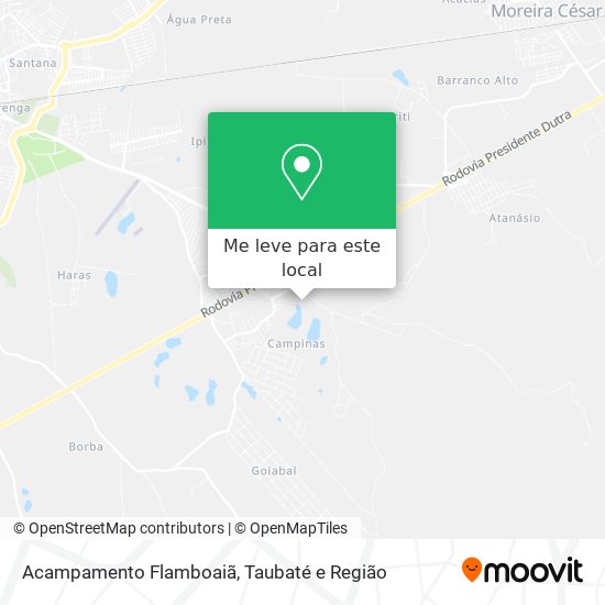 Acampamento Flamboaiã mapa