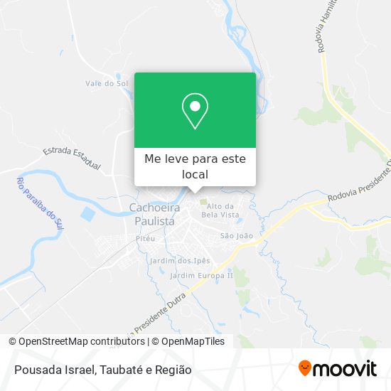Pousada Israel mapa