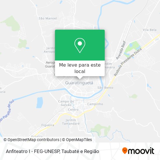 Anfiteatro I - FEG-UNESP mapa