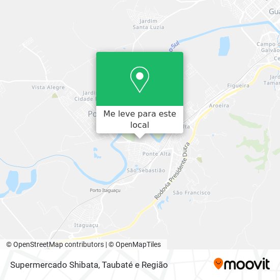 Supermercado Shibata mapa