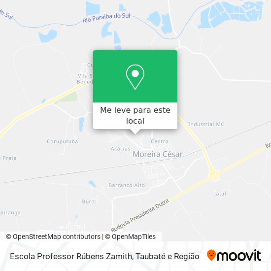 Escola Professor Rúbens Zamith mapa