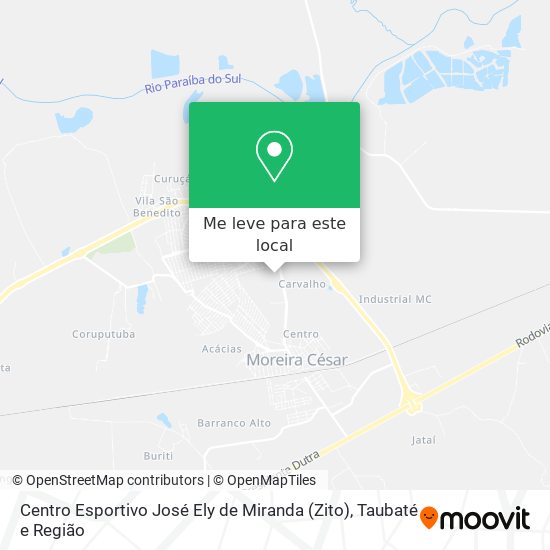 Centro Esportivo José Ely de Miranda (Zito) mapa