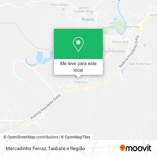 Mercadinho Ferraz mapa