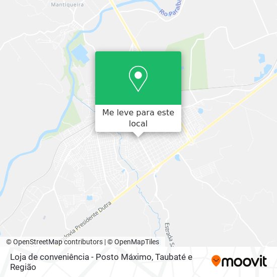 Loja de conveniência - Posto Máximo mapa
