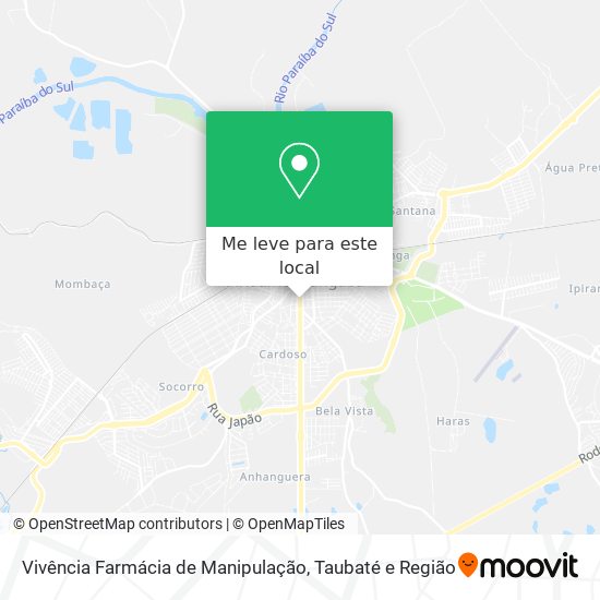 Vivência Farmácia de Manipulação mapa