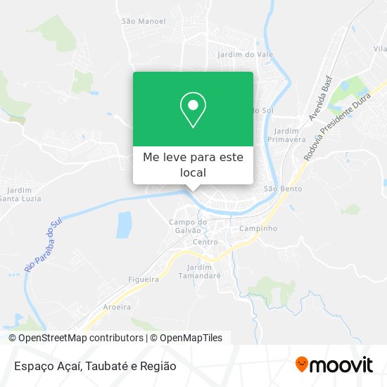 Espaço Açaí mapa