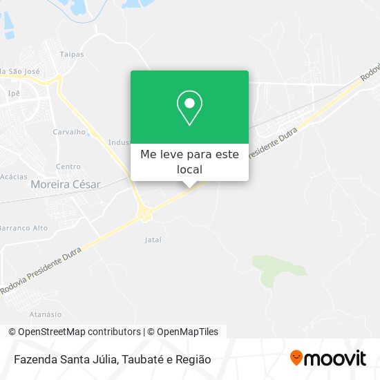 Fazenda Santa Júlia mapa