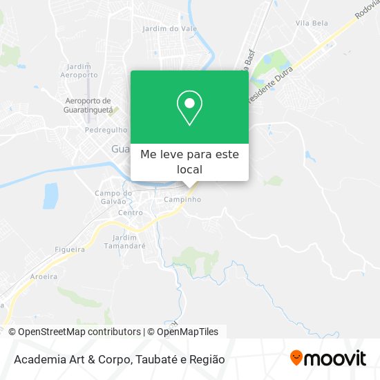 Academia Art & Corpo mapa