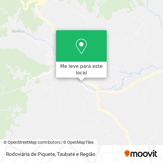 Rodoviária de Piquete mapa