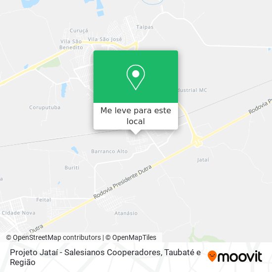 Projeto Jataí - Salesianos Cooperadores mapa